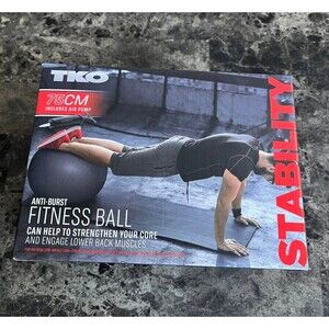 TKO Fitness Exercise Ball 75cm Anti Burst Material Heary Duty Crosstraining